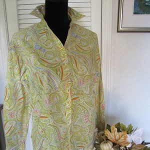 Jones NY Signature - SzP/L - paisley print blouse